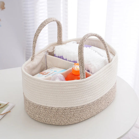 Practical Mom: Portable Diaper Storage Basket, Ideal for Outings