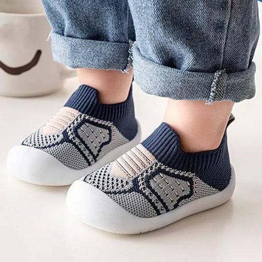 Breathable Anti-Slip Baby Booties with Rubber Sole